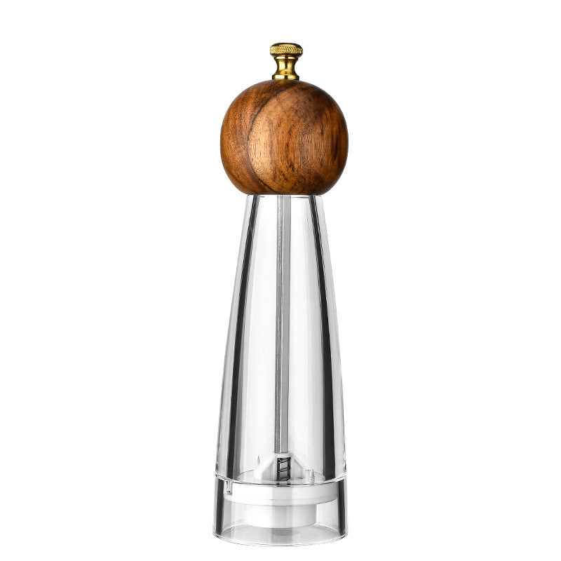 Manual Pepper Grinder with Acrylic or Stainless Steel Options - Kitchen Spice Mill