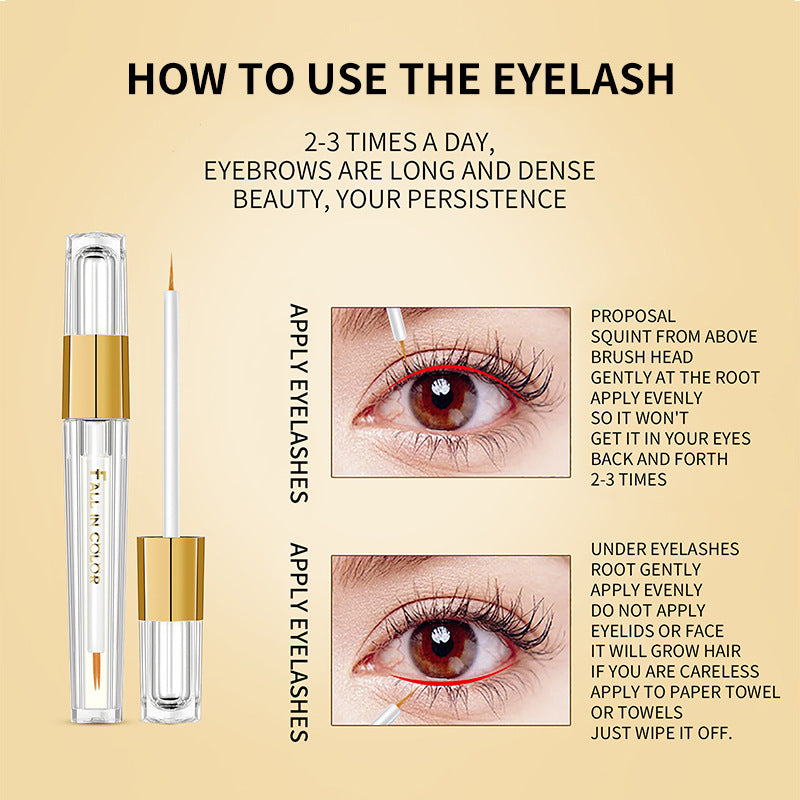 Long Black Eyelash Serum 3ml - Natural Thick Full Lash Enhancer