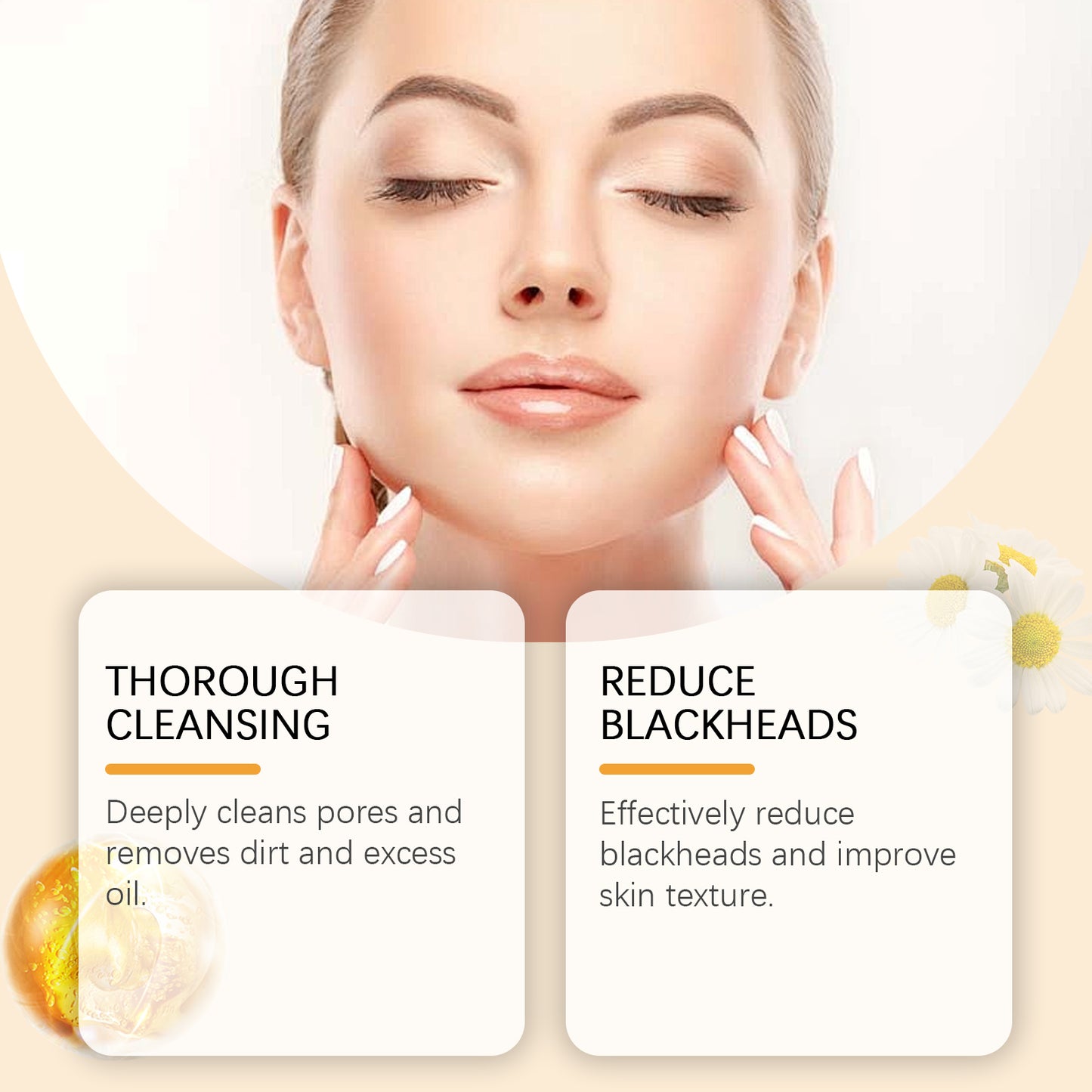 Turmeric Facial Cleanser with Built-in Brush Head for Acne Control