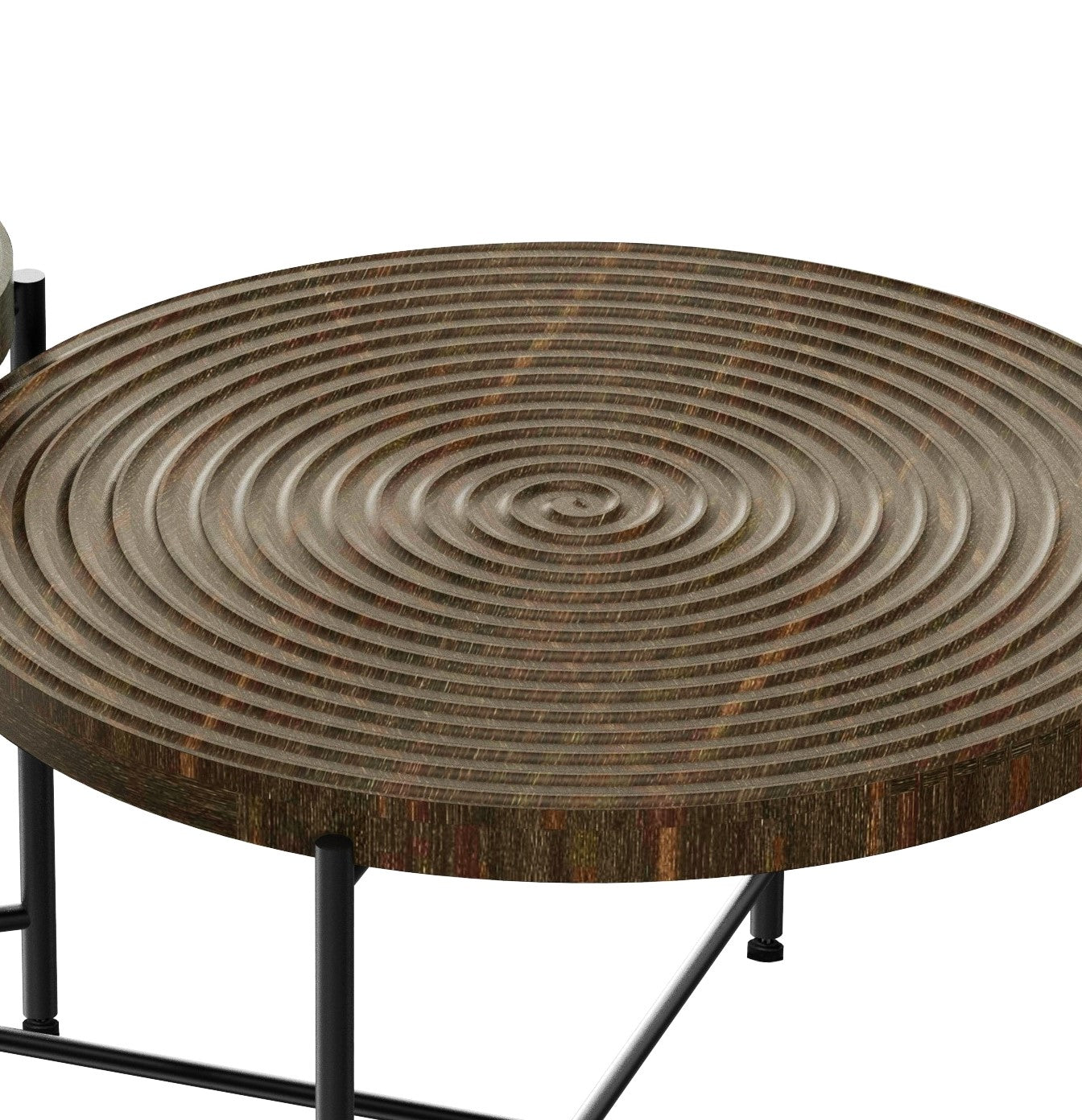 2-Piece Coffee And End Table Set -Waterproof MDF With PVC Cover,