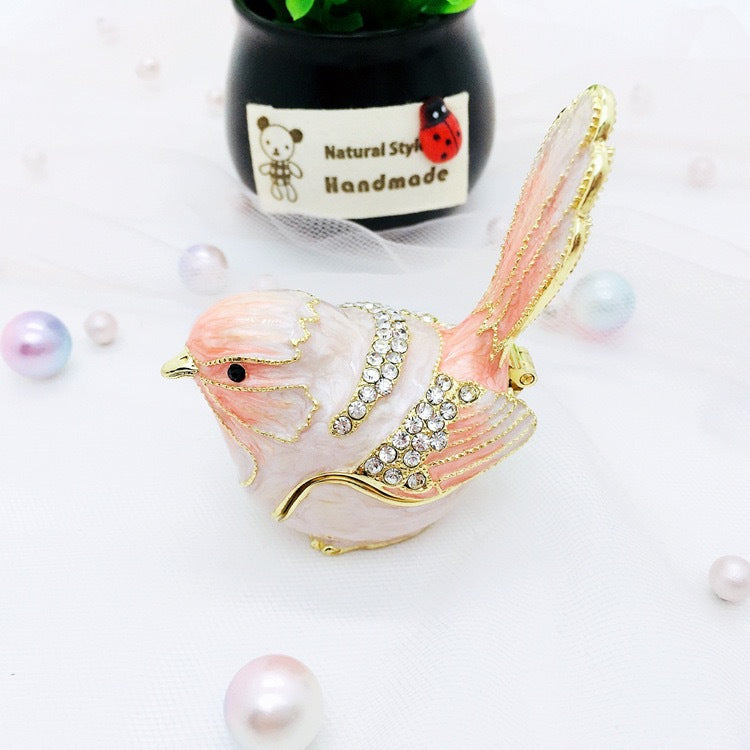 Bird Ring Necklace Earring Storage Box - Creative Home Organizer