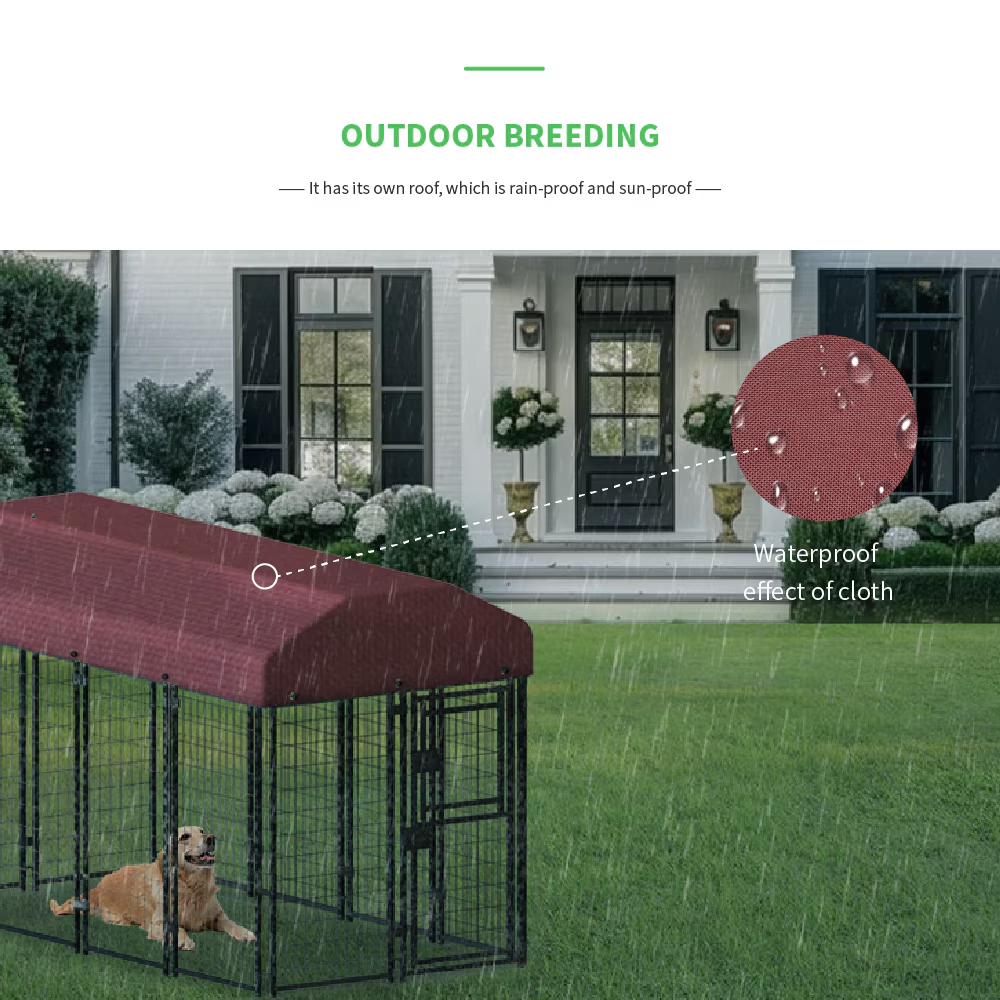 12 Pieces Square Tube Wire Pet Cage with Single Door - Black