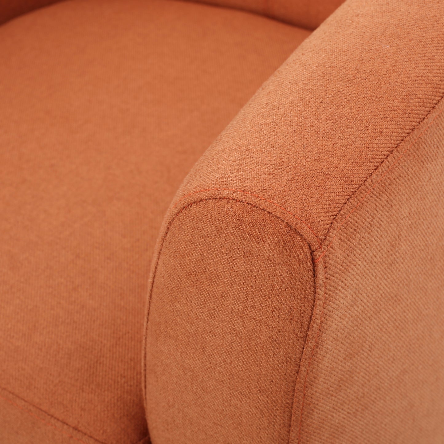 Orange Club Chair - Stylish Fabric Seating for Any Room