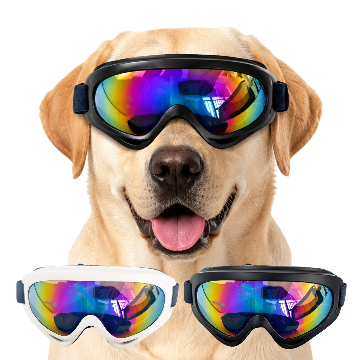 Pet Dog Sunglasses UV Protection Windproof Eye Goggles for Small & Medium Dogs