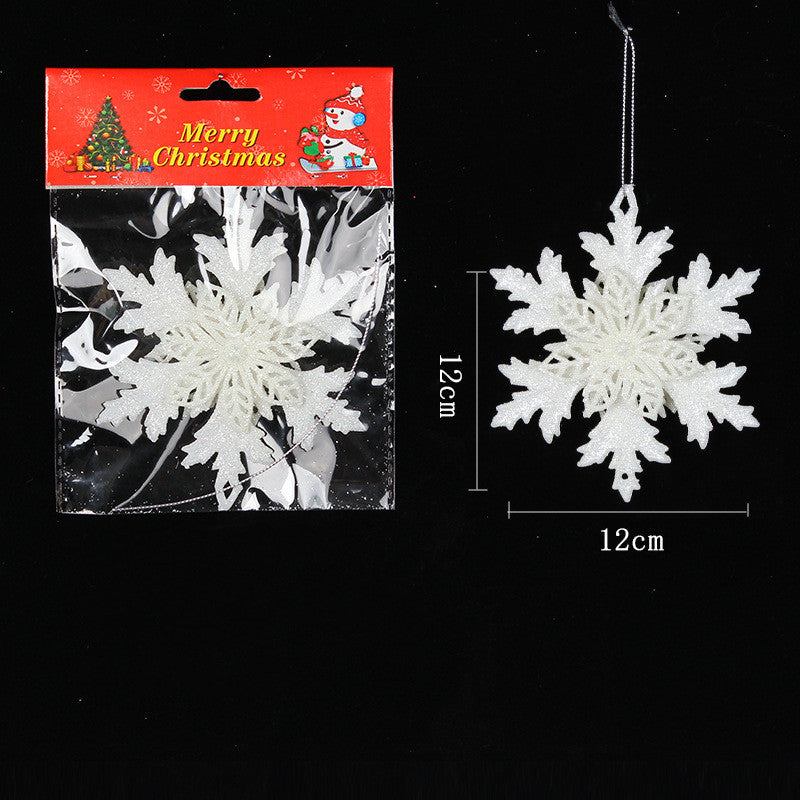 Snowflake String Windows Decorations for Christmas Party - PVC Pendant Set