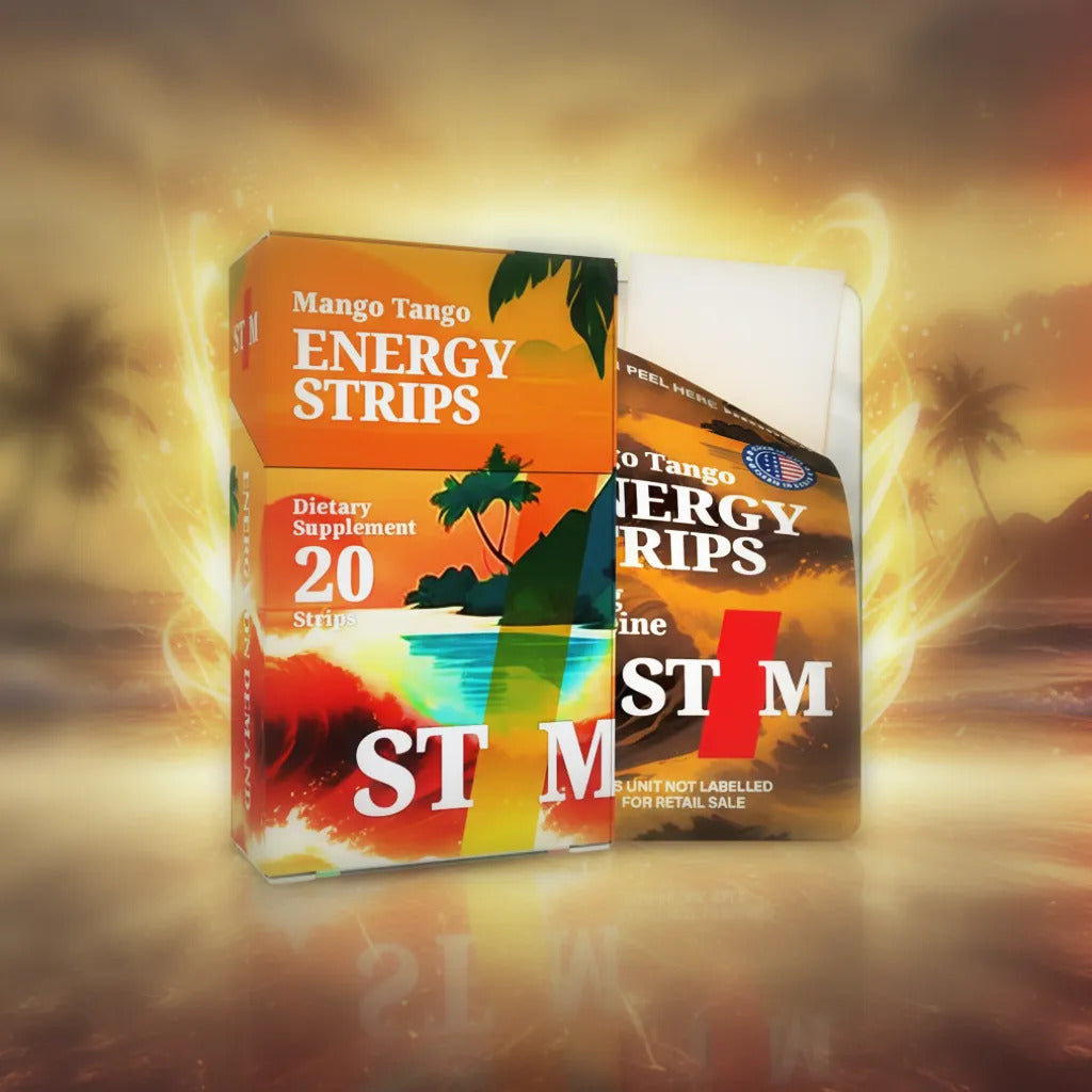 Energy Strips with 50mg Caffeine - Instant Absorption & Jitter-Free Focus