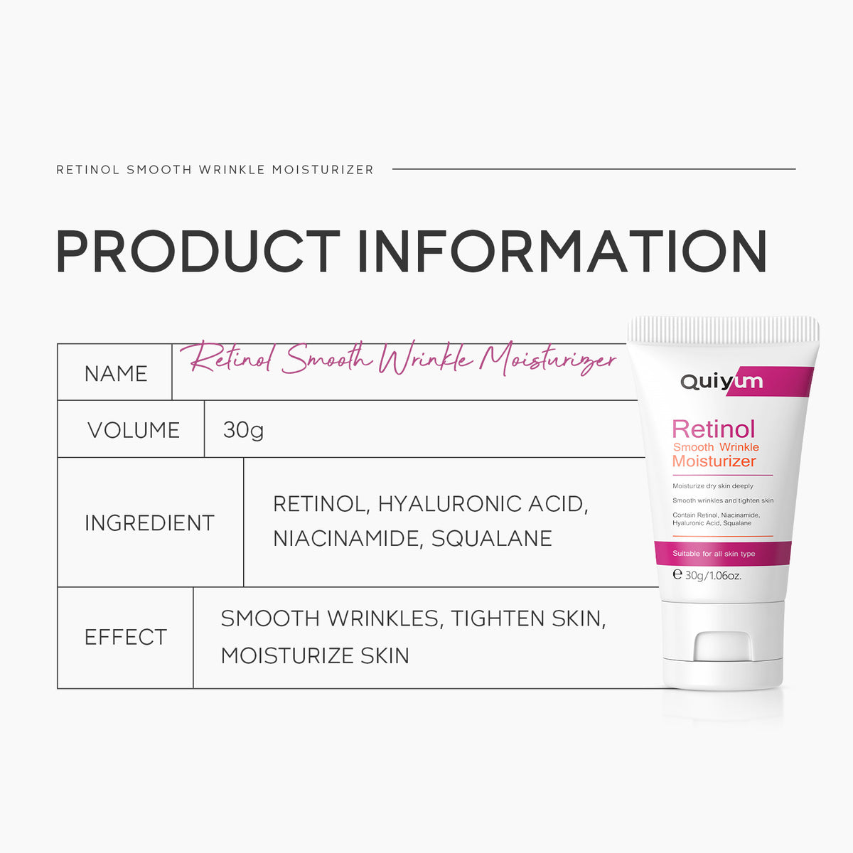 Retinol Face Cream 30g Hydrating Repair Moisturizer for Skin