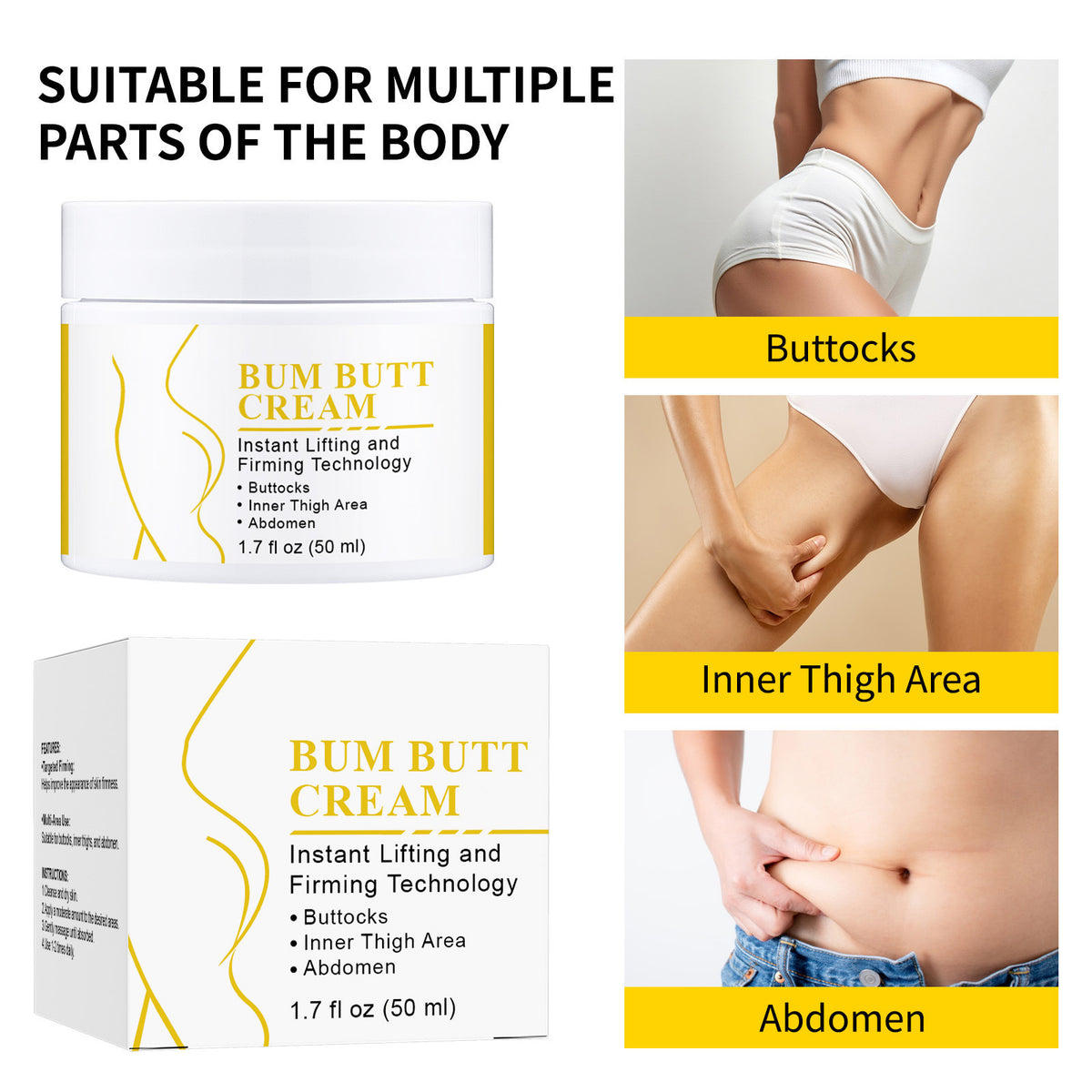 Plump Lifting Hip Body Cream - 50ml