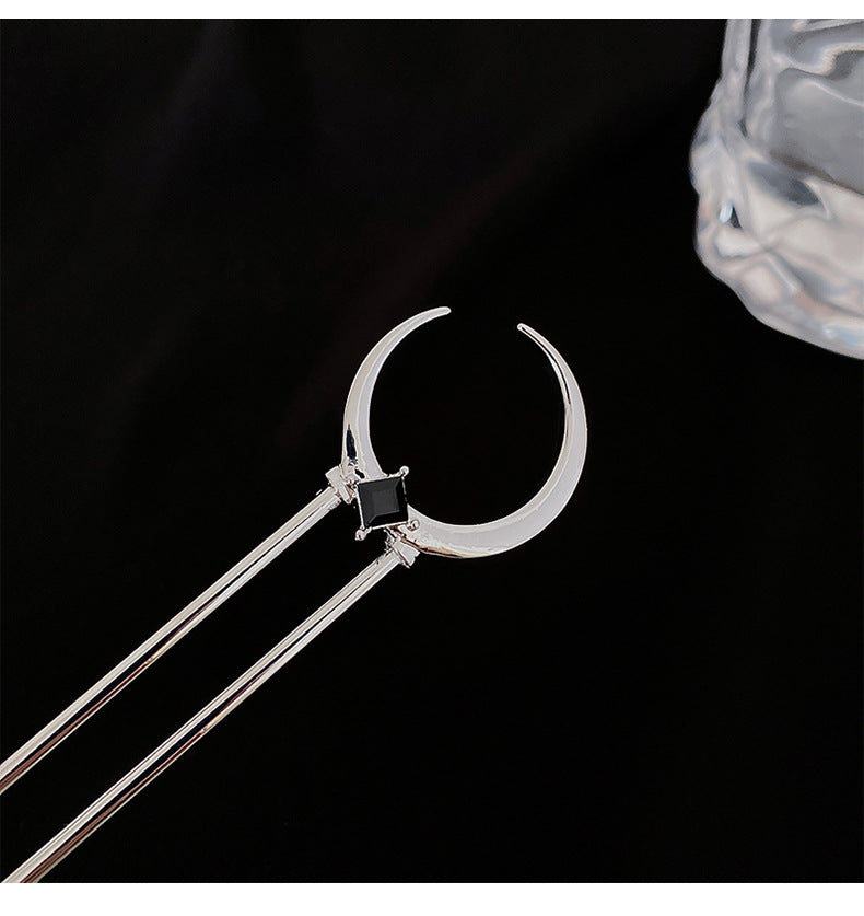 Metal U-Shaped Hair Pin - Silver Hair Accessory for Styling