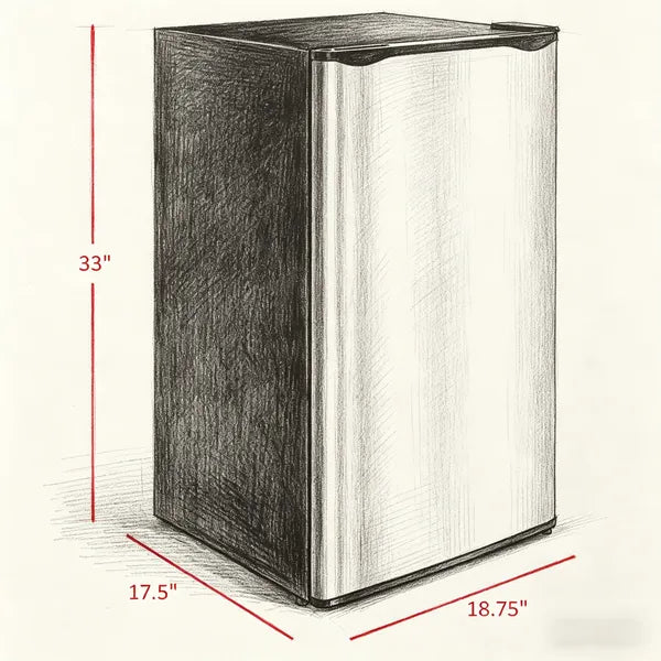 Portable Skincare Fridge with Adjustable Shelves and Freezer – Compact Beauty Cooler