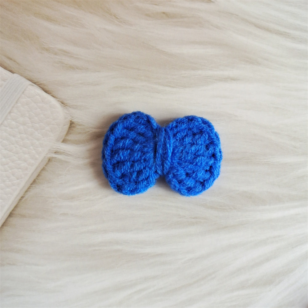 Wool Hair Bow Hairpin Handmade Hair Accessory for Women and Kids