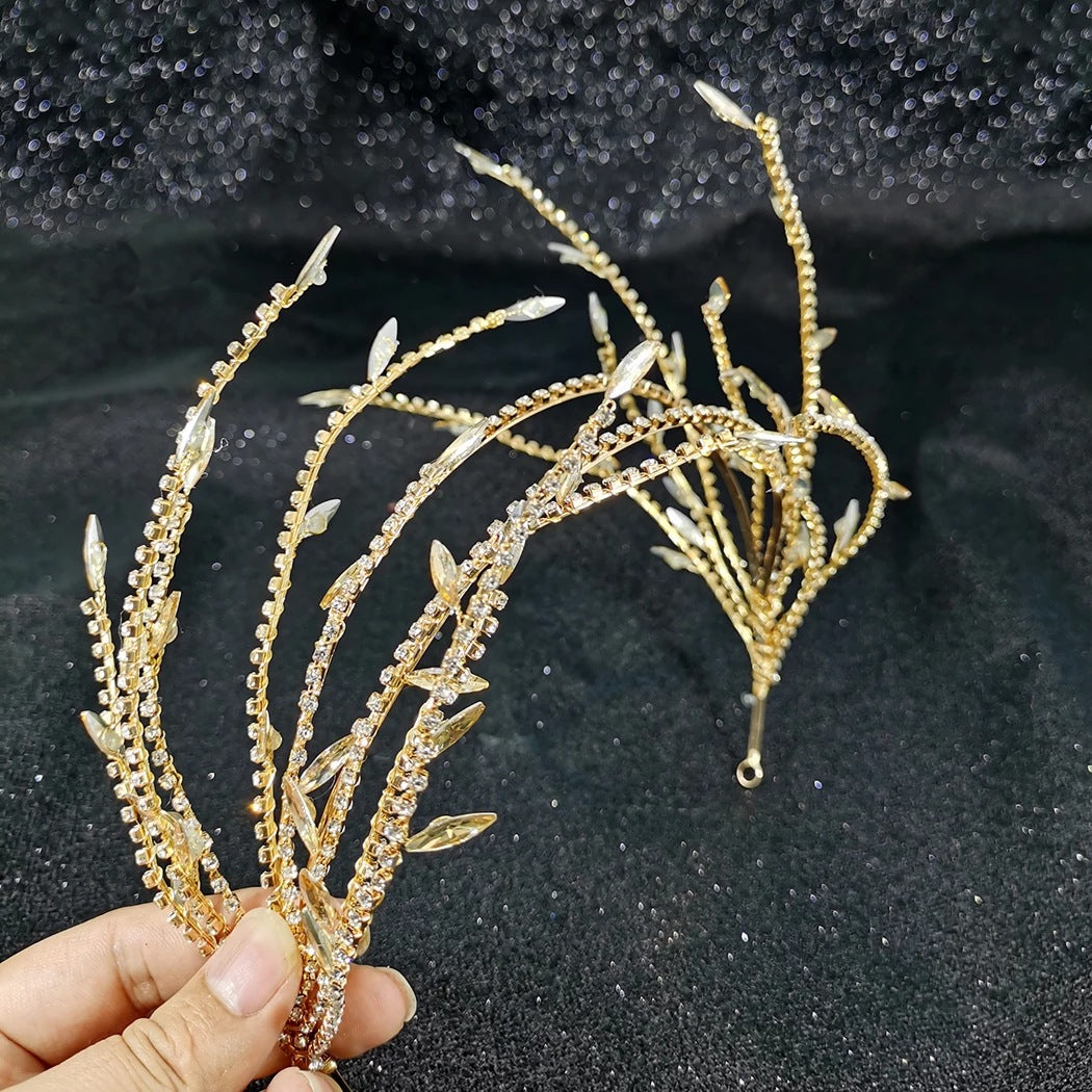 Simple Bridal Headband Crown Hair Accessories for Wedding & Party