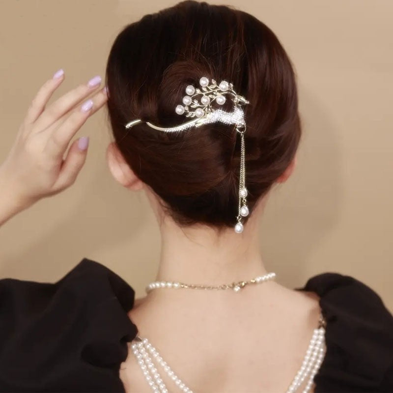 Women's Sika Deer Twist Clip Hairpin