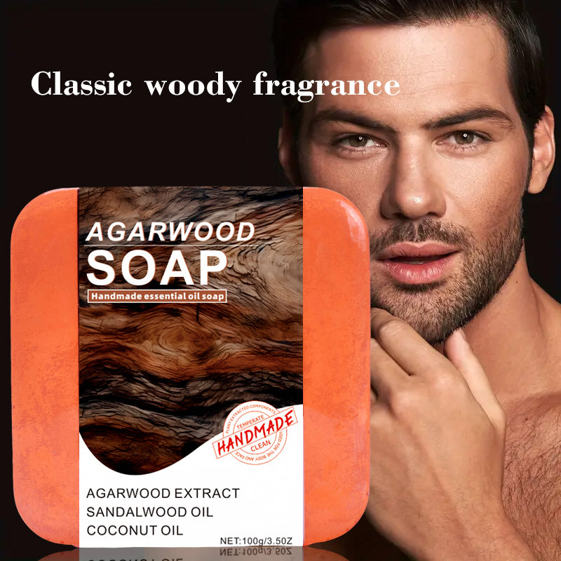 Agarwood Essential Oil Soap 100g Body Care Natural Fragrance