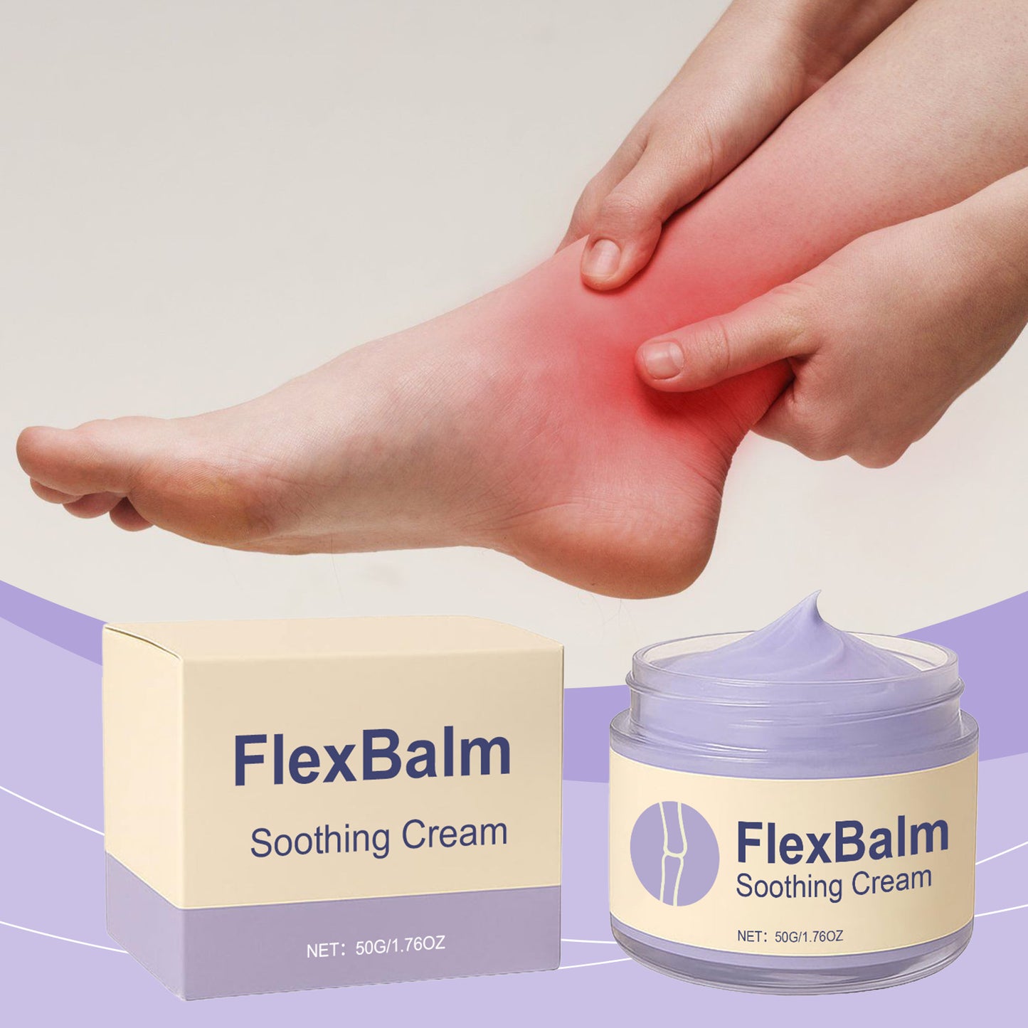 Soothing Massage Cream - 50g Face Skin Care Tool with Vitamin E & Herbal Extracts
