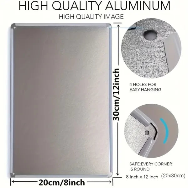 Ojalá Todos Hicieramos Esto Metal Wall Sign - 7.87x11.81 Inch