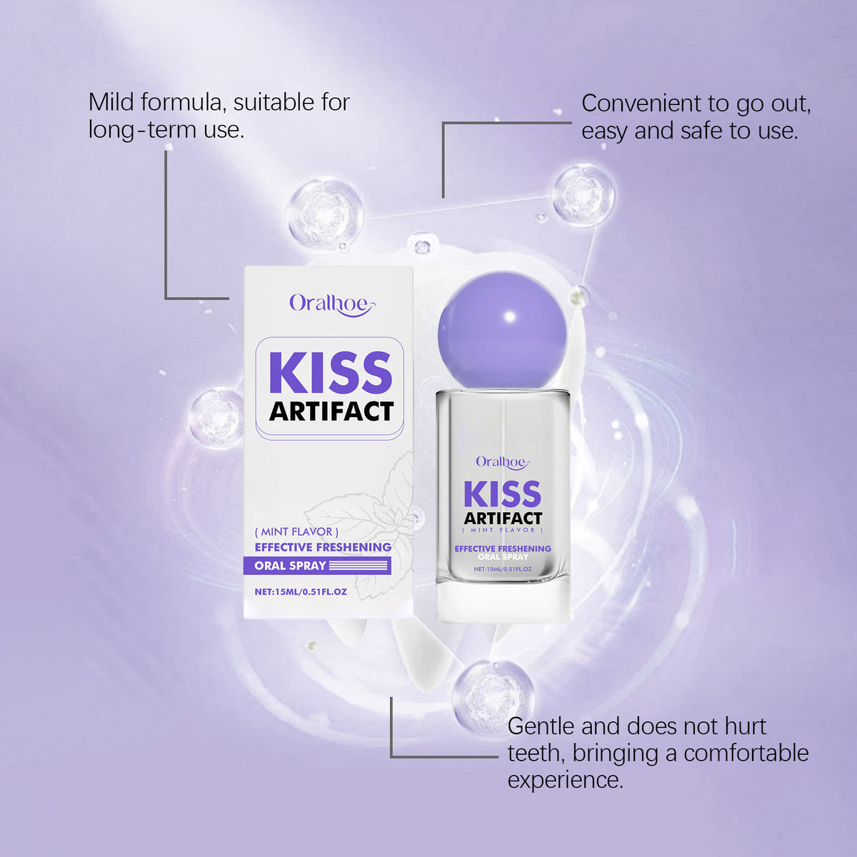 Gentle Care Gum Oral Odor Removal Brightening Teeth