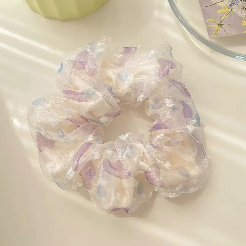 Summer Sweet Lace Scrunchie Hair Tie - Elegant Floral Hair Accessory