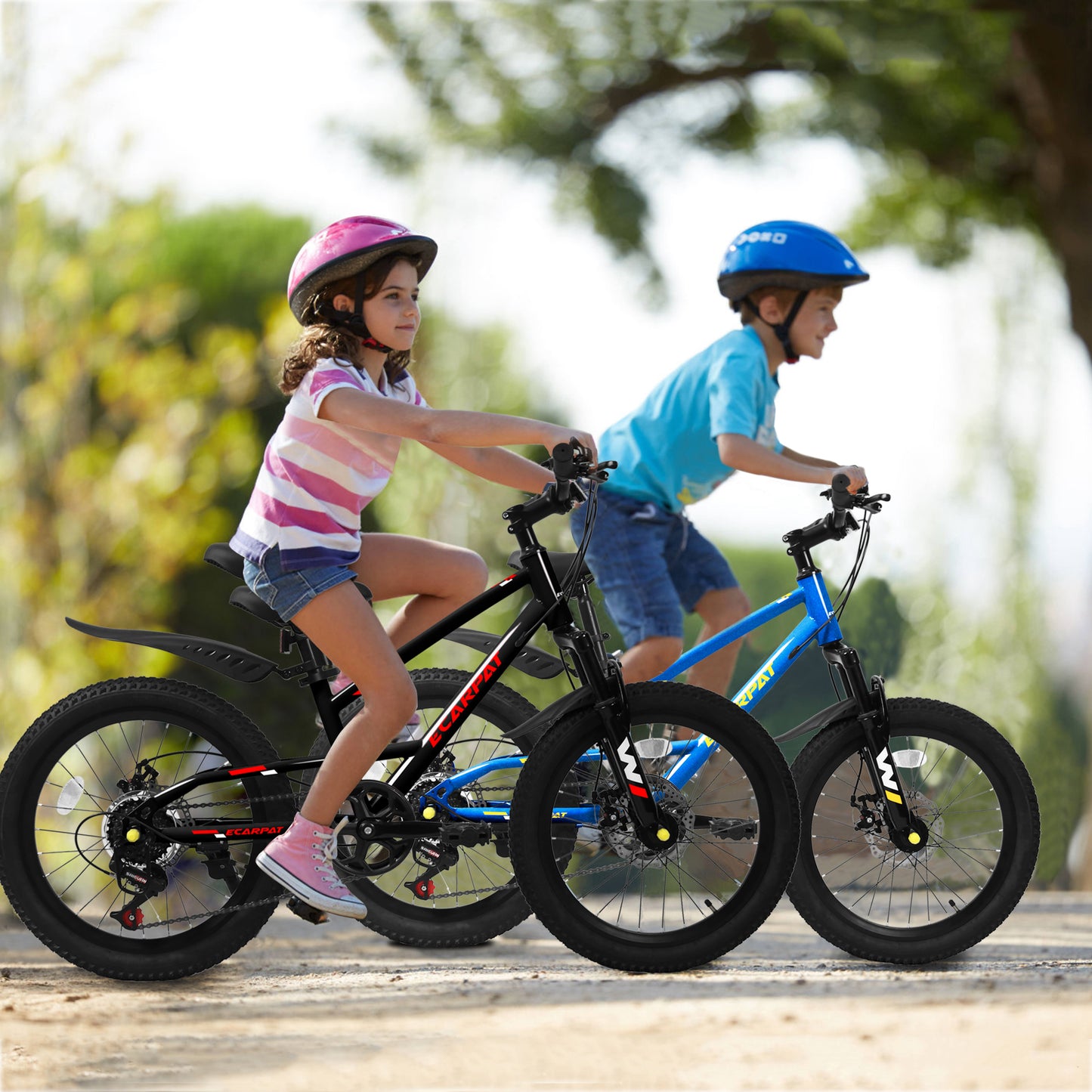 20-Inch Mountain Kids Bike for Boys & Girls, 7-Speed, Black