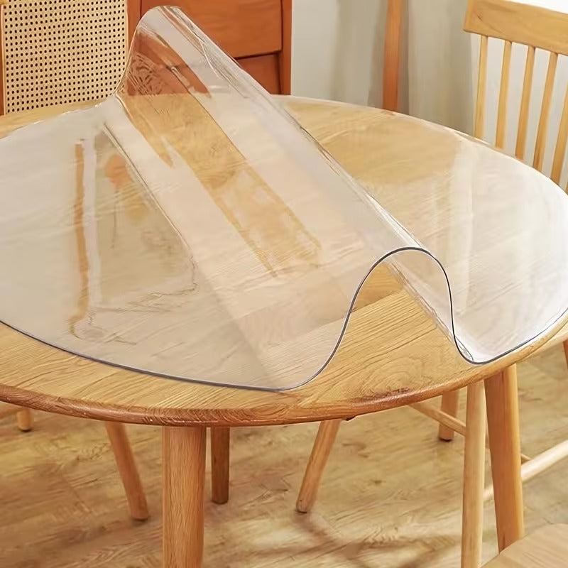 Waterproof Round PVC Table Cover - Heat Resistant Protector
