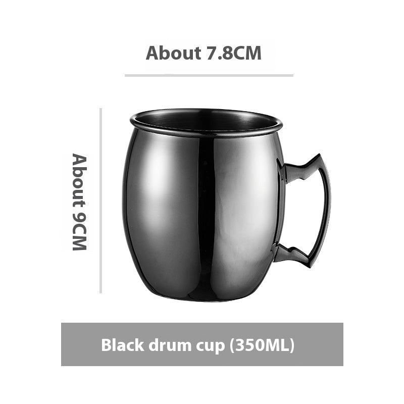 Stainless Steel Moscow Mule Cup Set - Copper Plated Drinkware for Bar & Home