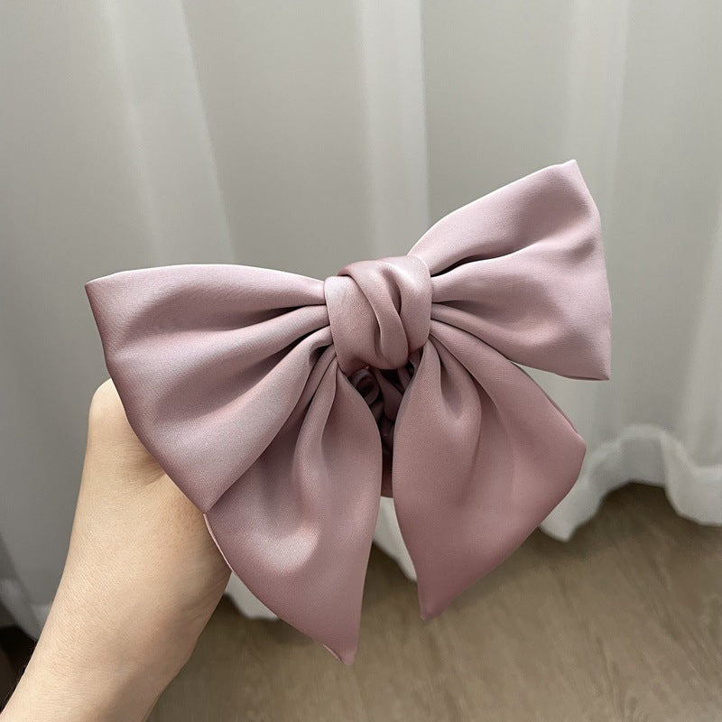 Satin Bow Hair Clip - Mori Style