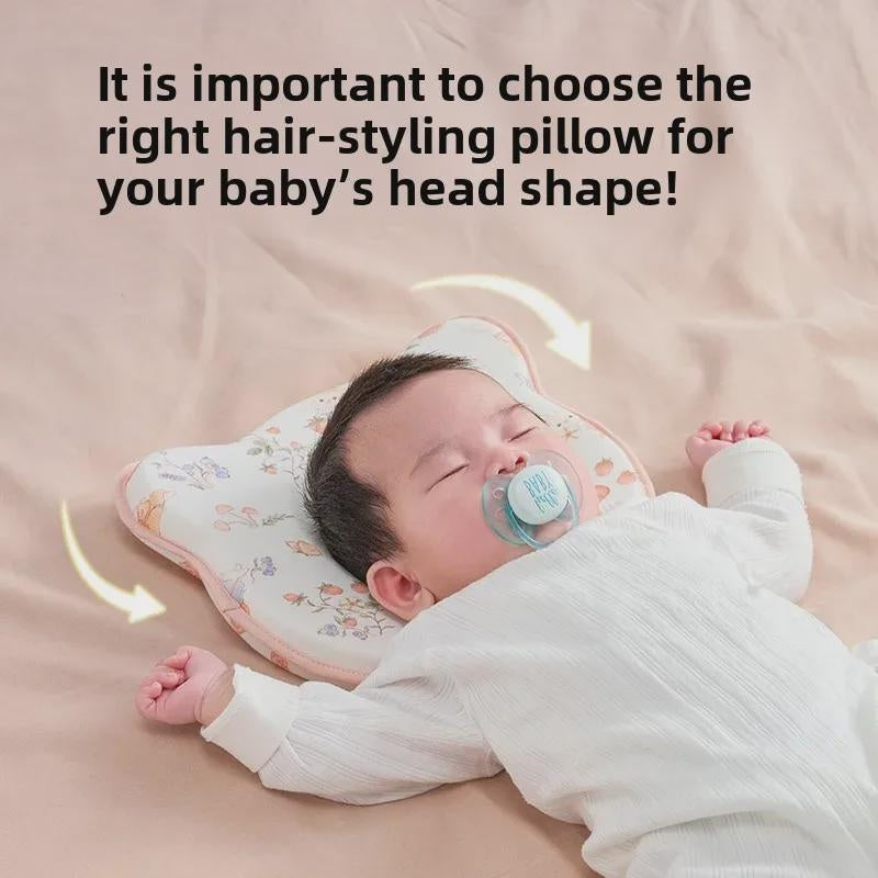 Infant Memory Foam Baby Pillow - Ergonomic Support for 0-6 Months - Green