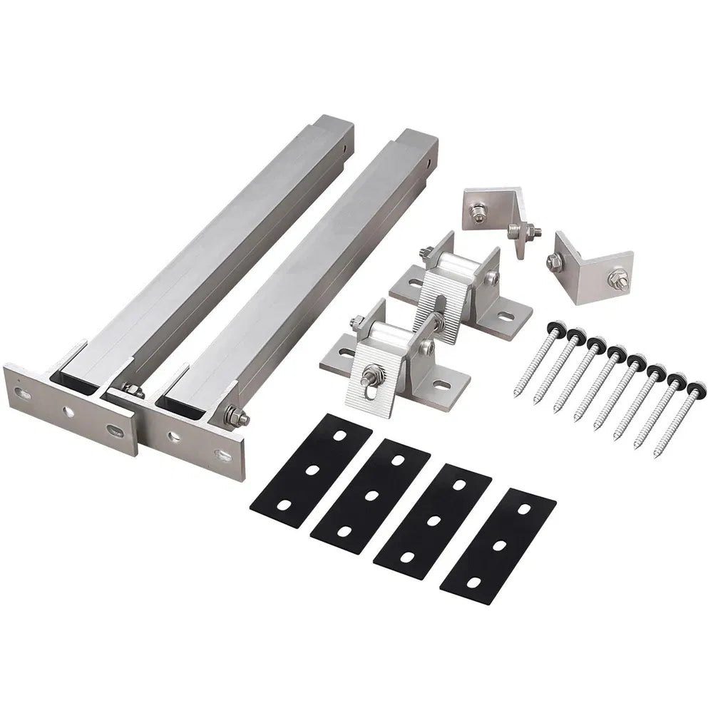 Adjustable Solar Panel Mount Brackets - Support Kit for Roof & RV