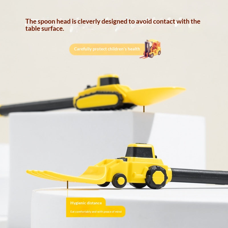 Children's Heavy Duty Plastic Construction Vehicle Shovel and Fork Set