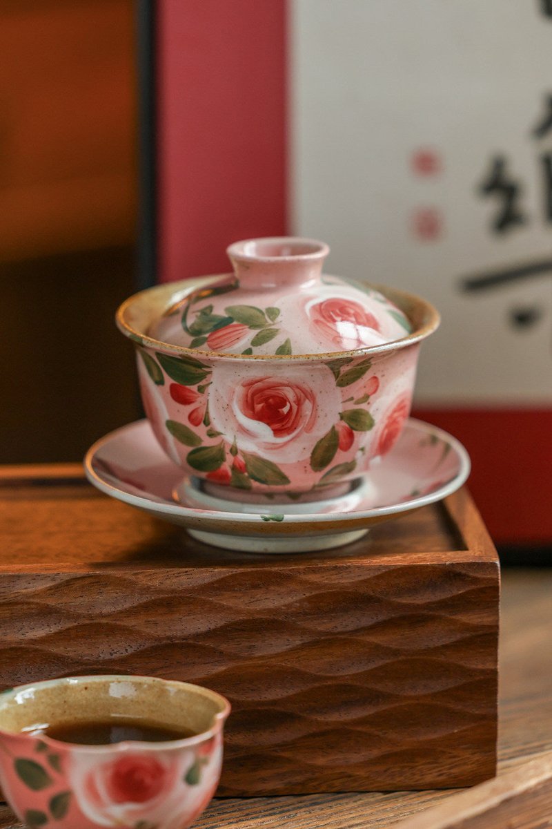 Ceramic Tea Set Handmade with Water Pitcher, Bowl & Cups – Kitchen Tableware