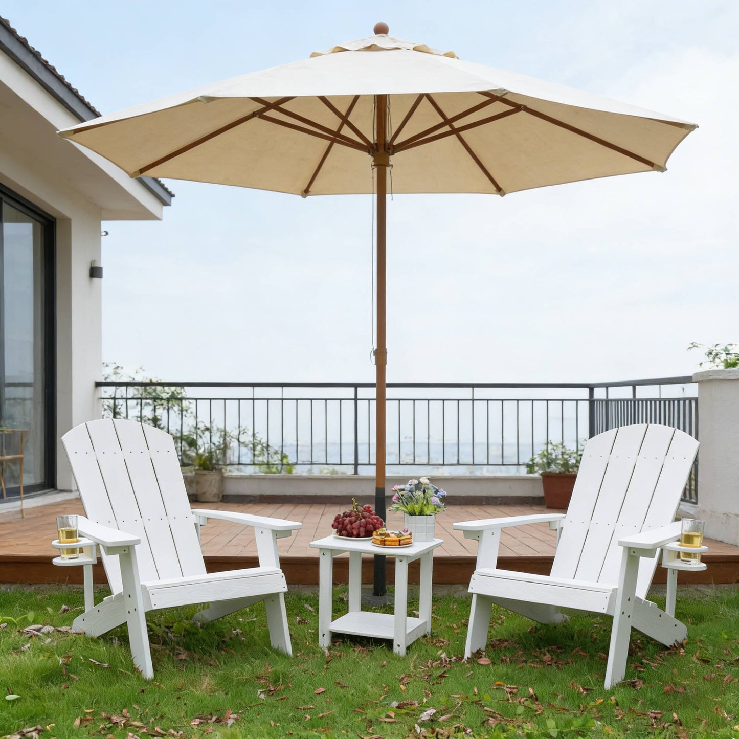 2-Piece All-Season Outdoor Lounge Chairs Perfect For Patio Chats &