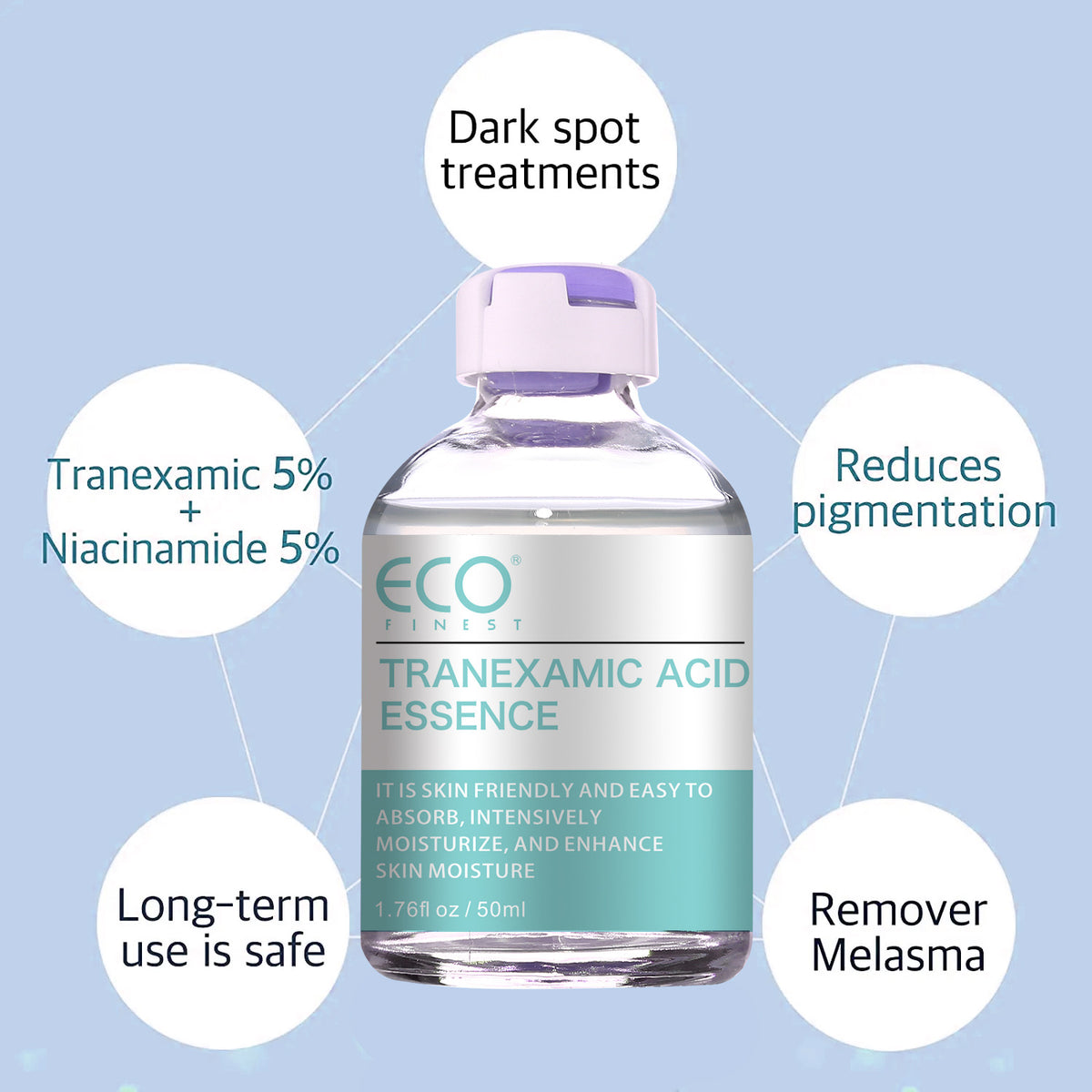 50ml Skin Brightening Serum with Tranexamic Acid for Discoloration