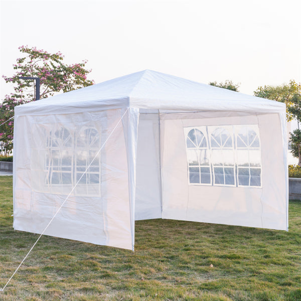3-Sided Waterproof Event Tent - White, 3x3m