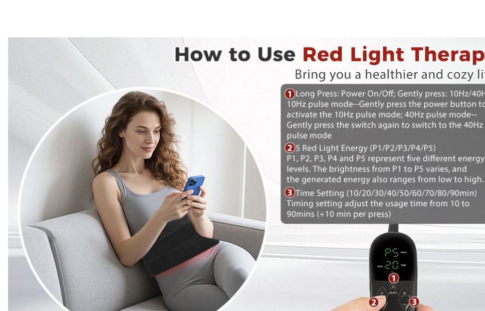 Red Light Infrared Therapy Mat – 40W Full Body