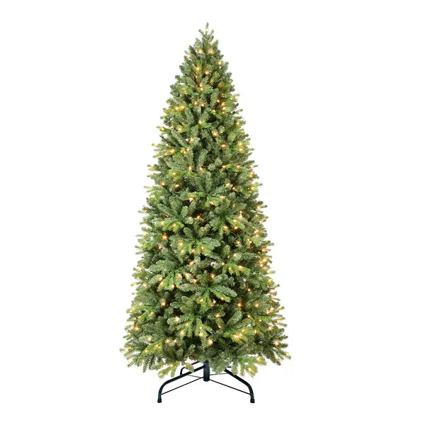 Artificial 6ft Green Christmas Tree with 300 Warm White LEDs