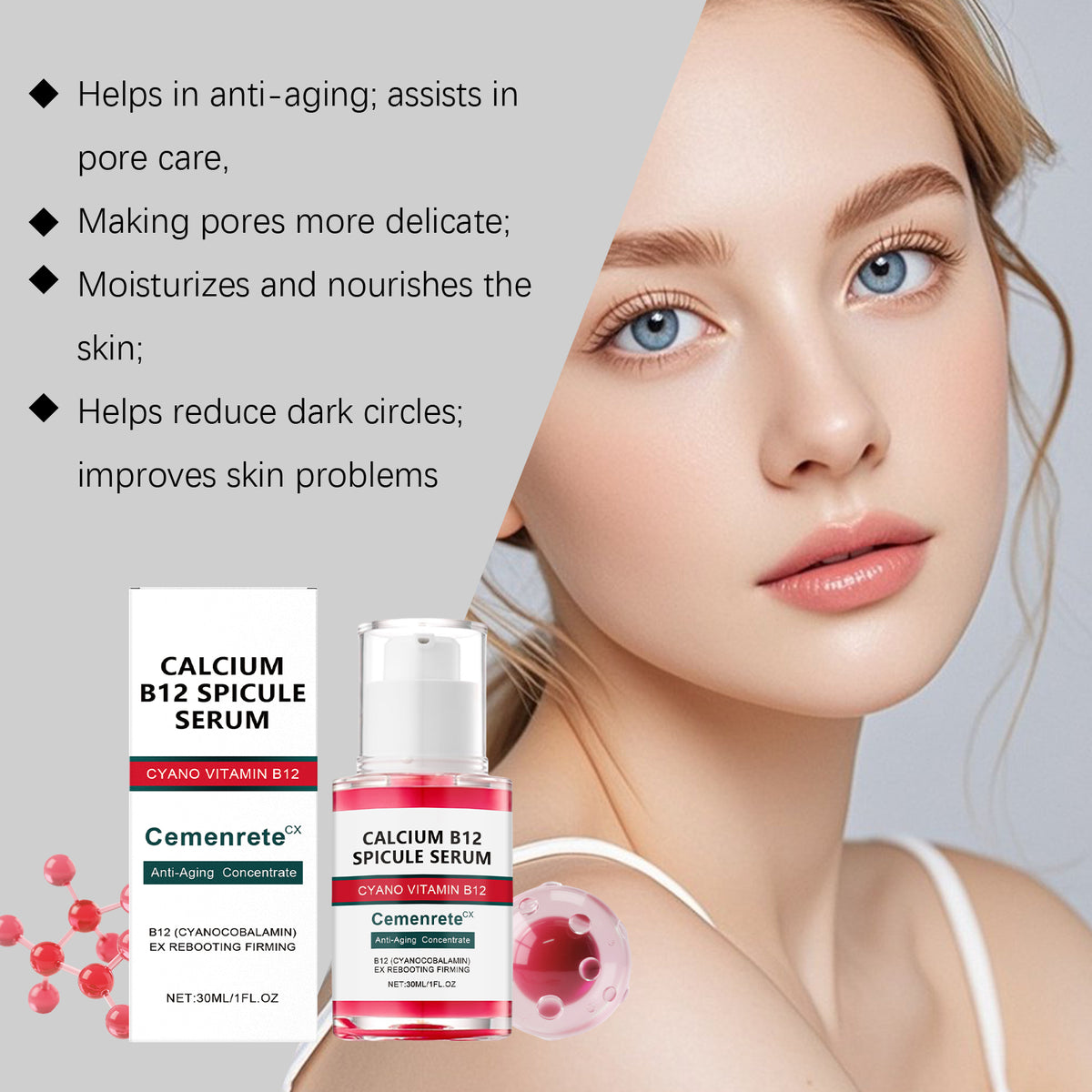 Anti-Aging Facial Essence 30ml Skin Rejuvenation Moisturizer