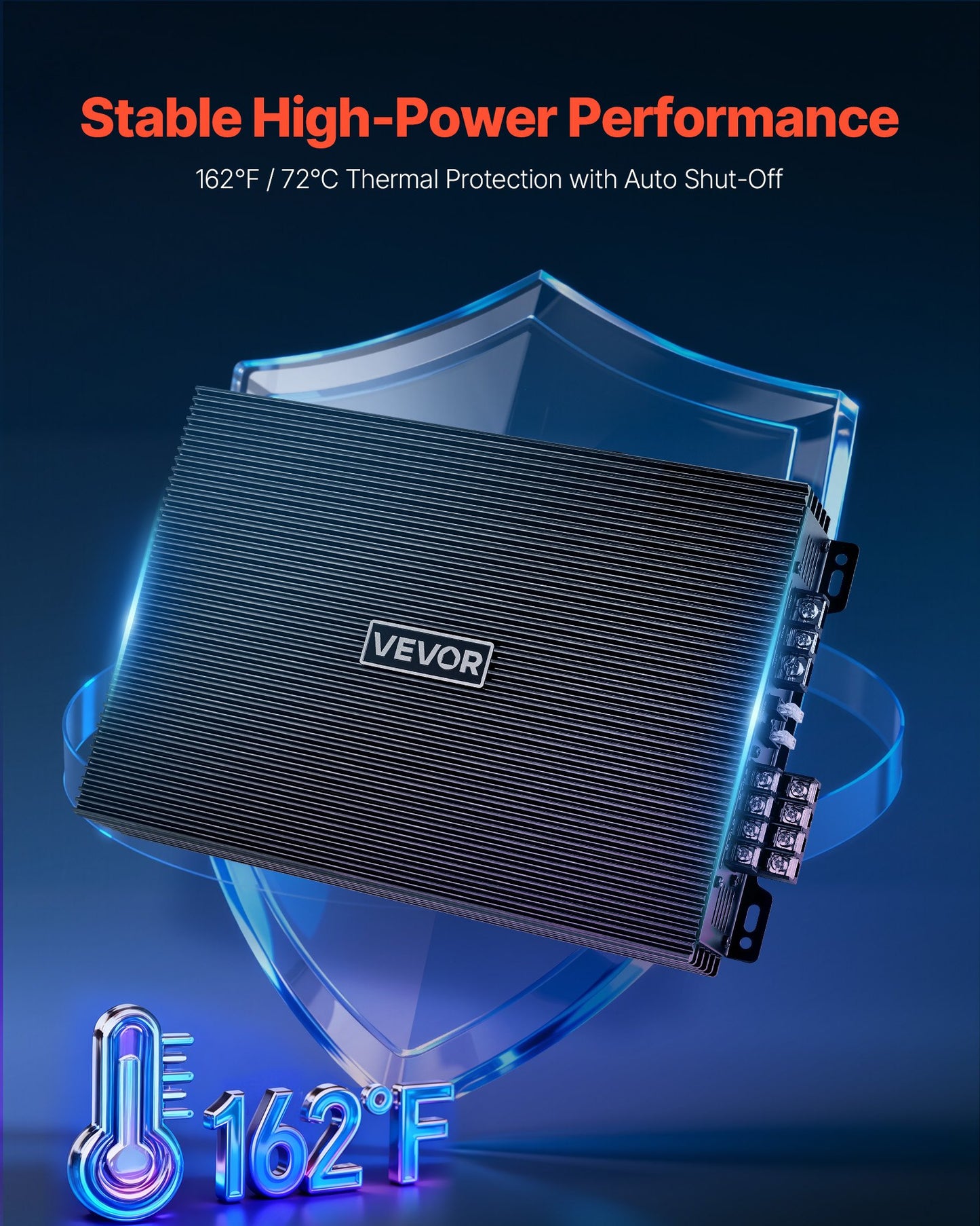 4 Channel Car Audio Amplifier 2 Ohm Stable Class A/B Max Power 200W x 4