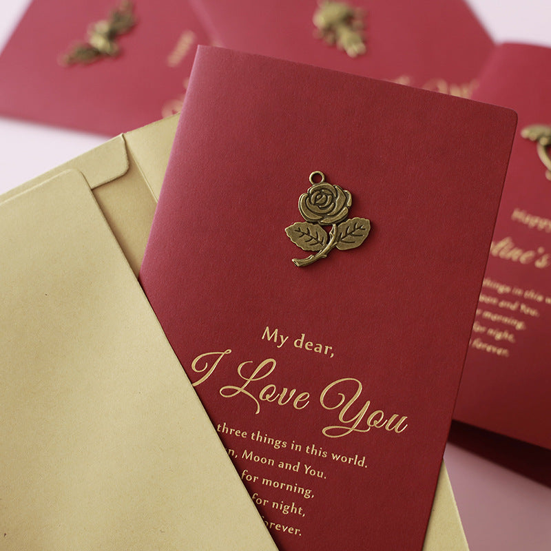 Gilding Paper Thank You Card Set - Vintage Metal DIY Invitation Cards