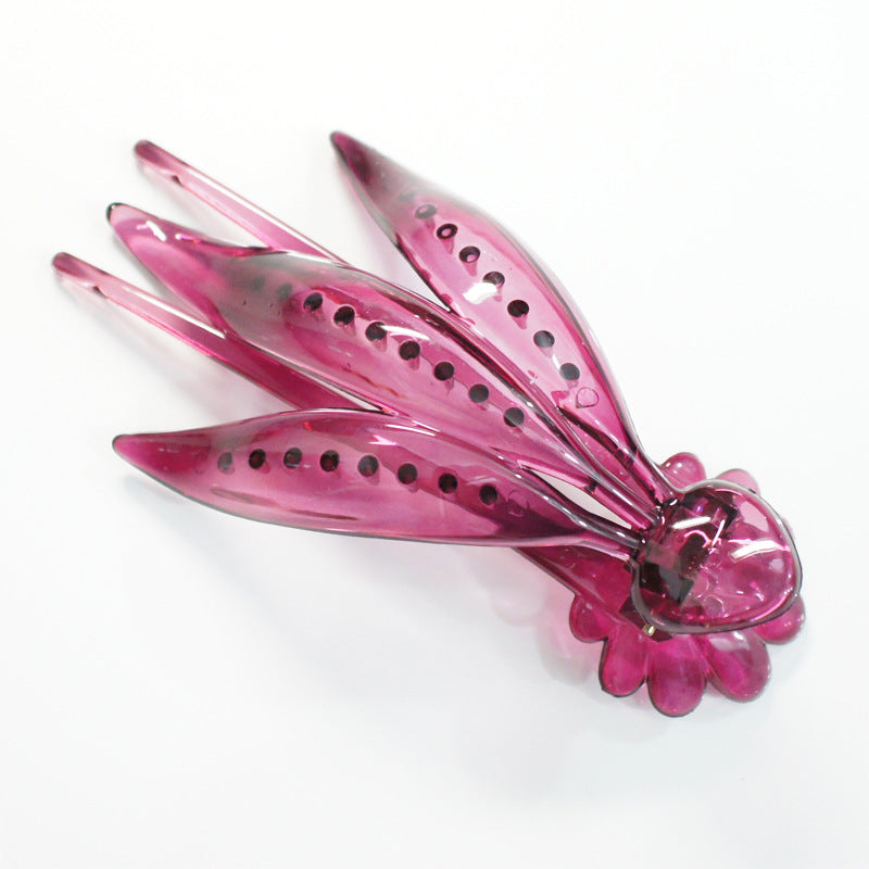 Resin Hairpin with Orchid Design - 127mm