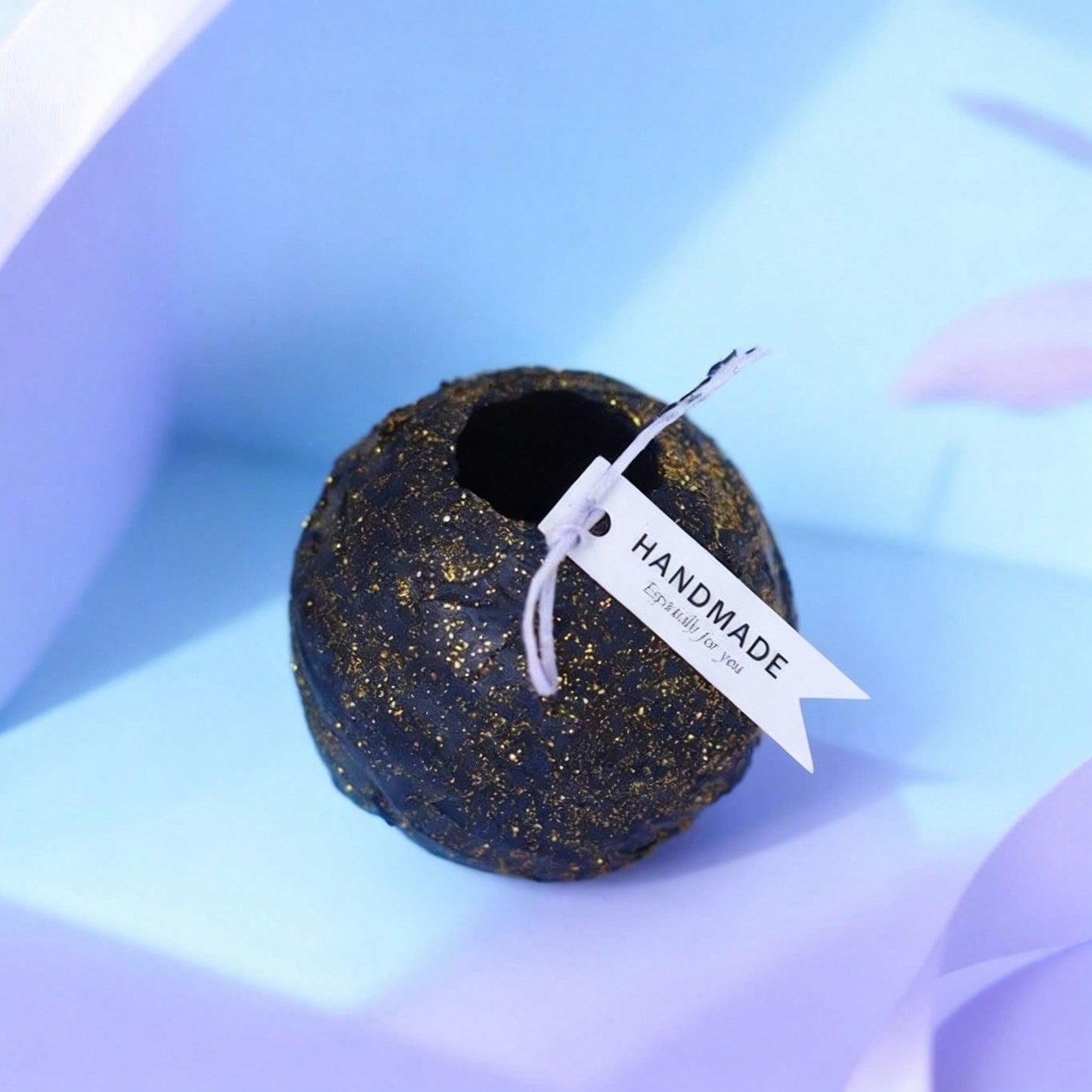 Rotating Globe Scented Candle - Hand Poured Decorative Wax