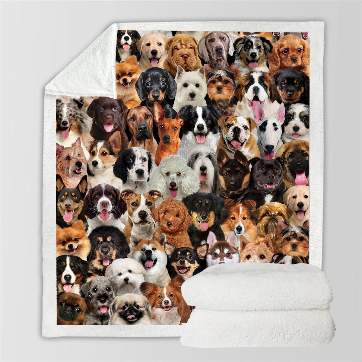 Printed Flannel Pet Dog Blanket - Multiple Sizes & Styles