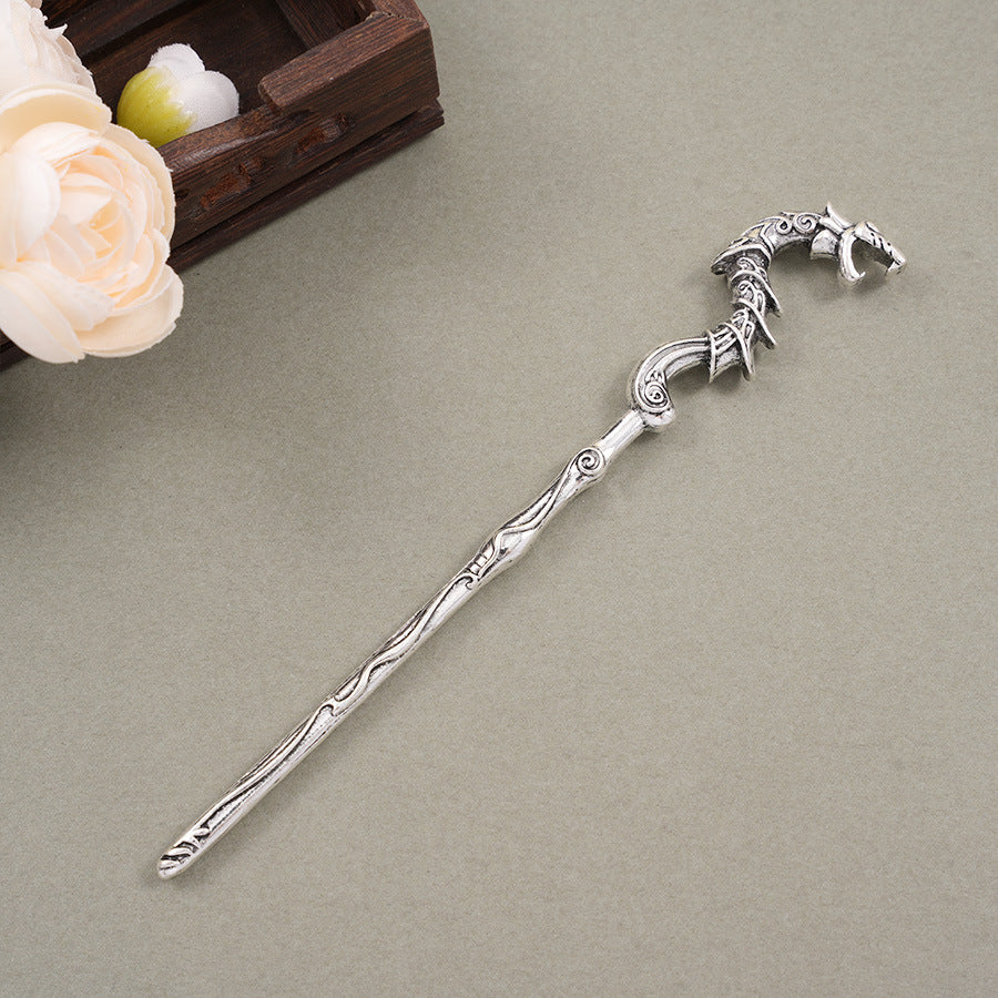 Retro European & American Style Hairpin - Omahawk, Sickle, Sword, Flying Dragon