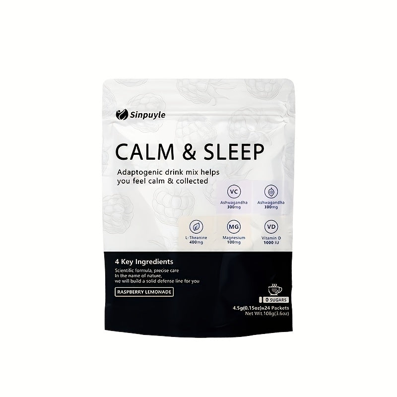 Adaptogenic Drink Mix - Raspberry Lemonade - Ashwagandha & Magnesium