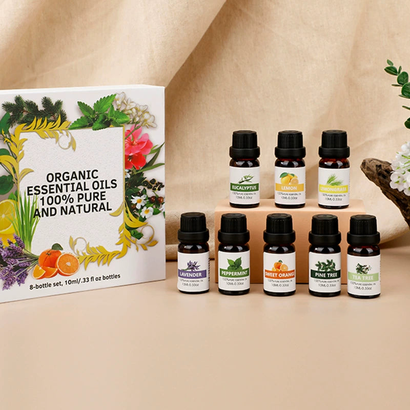 Essential Oil Kit - 6pc Aromatherapy Set, 10ml