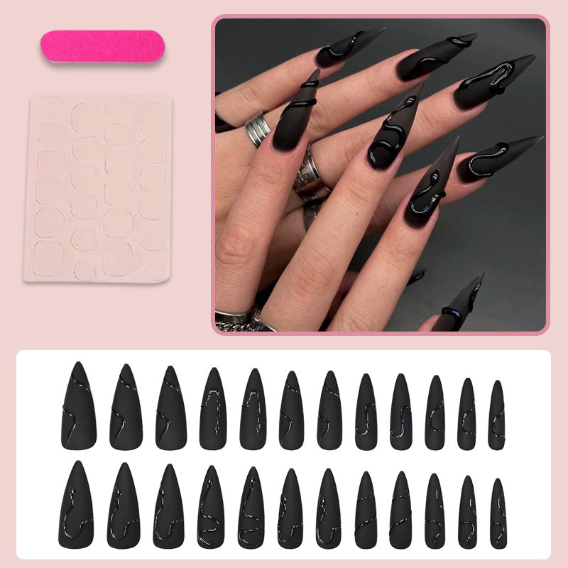 Wearable Nail Gel Patch Set for Long Stiletto Manicure - Nail Art & Tools