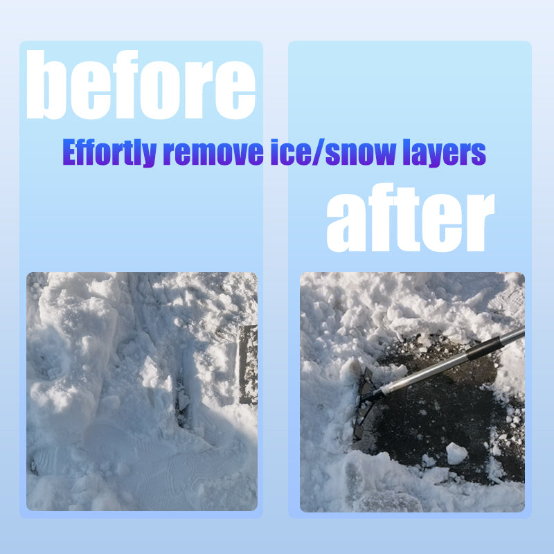 Stainless Steel Snow Shovel with Modular Handle - Garden & Ice Removal Tool Set