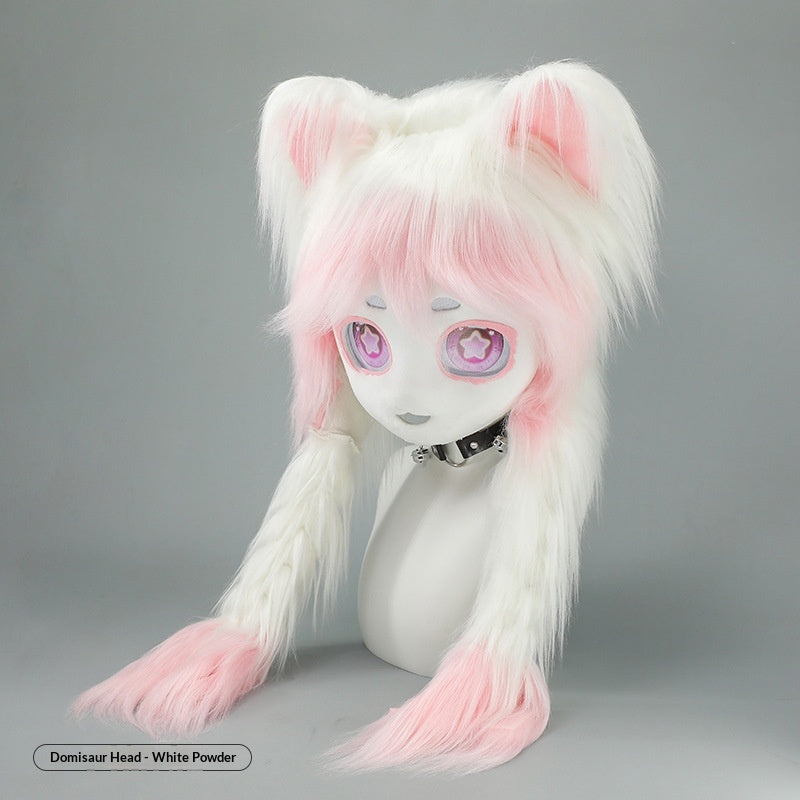 Lolita Cat-Ear Cosplay Plush Headpiece for Adults - Multiple Colors