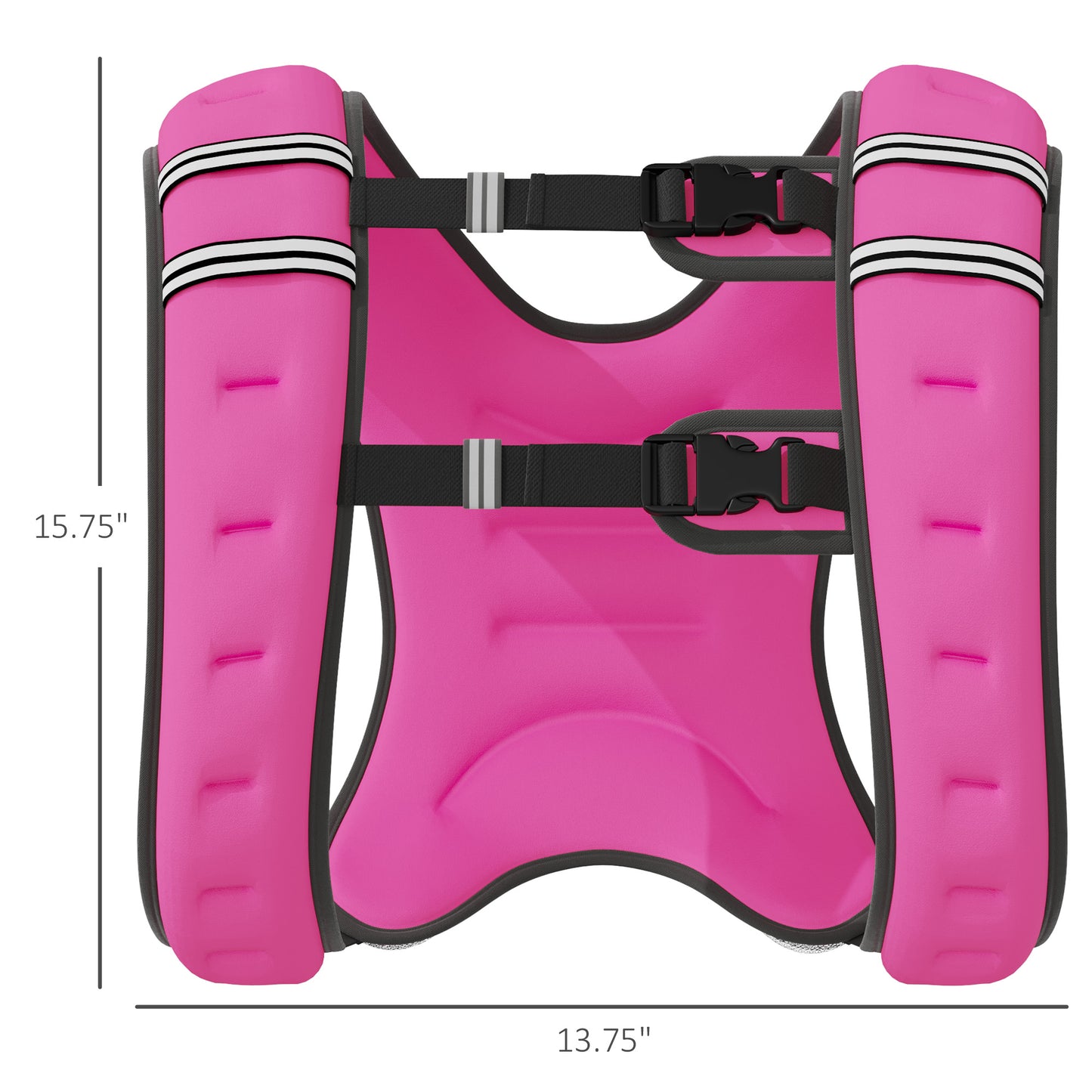 Adjustable Weighted Vest for Workout - 17.6 lbs, Pink