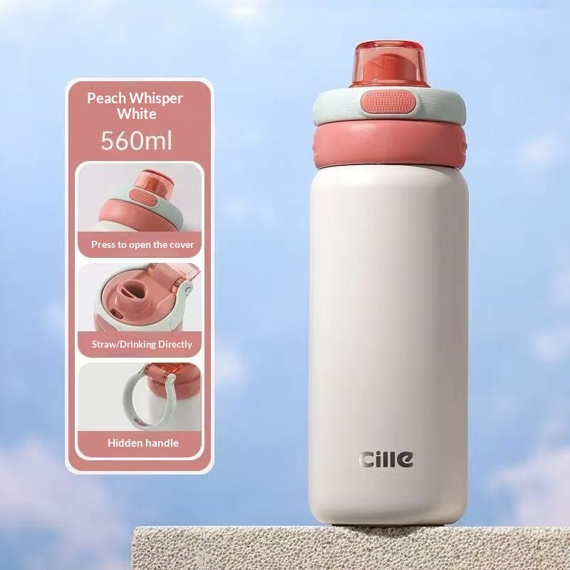 Insulated Stainless Steel Tumbler Cup for Kids & Students - Portable & Heat Retaining