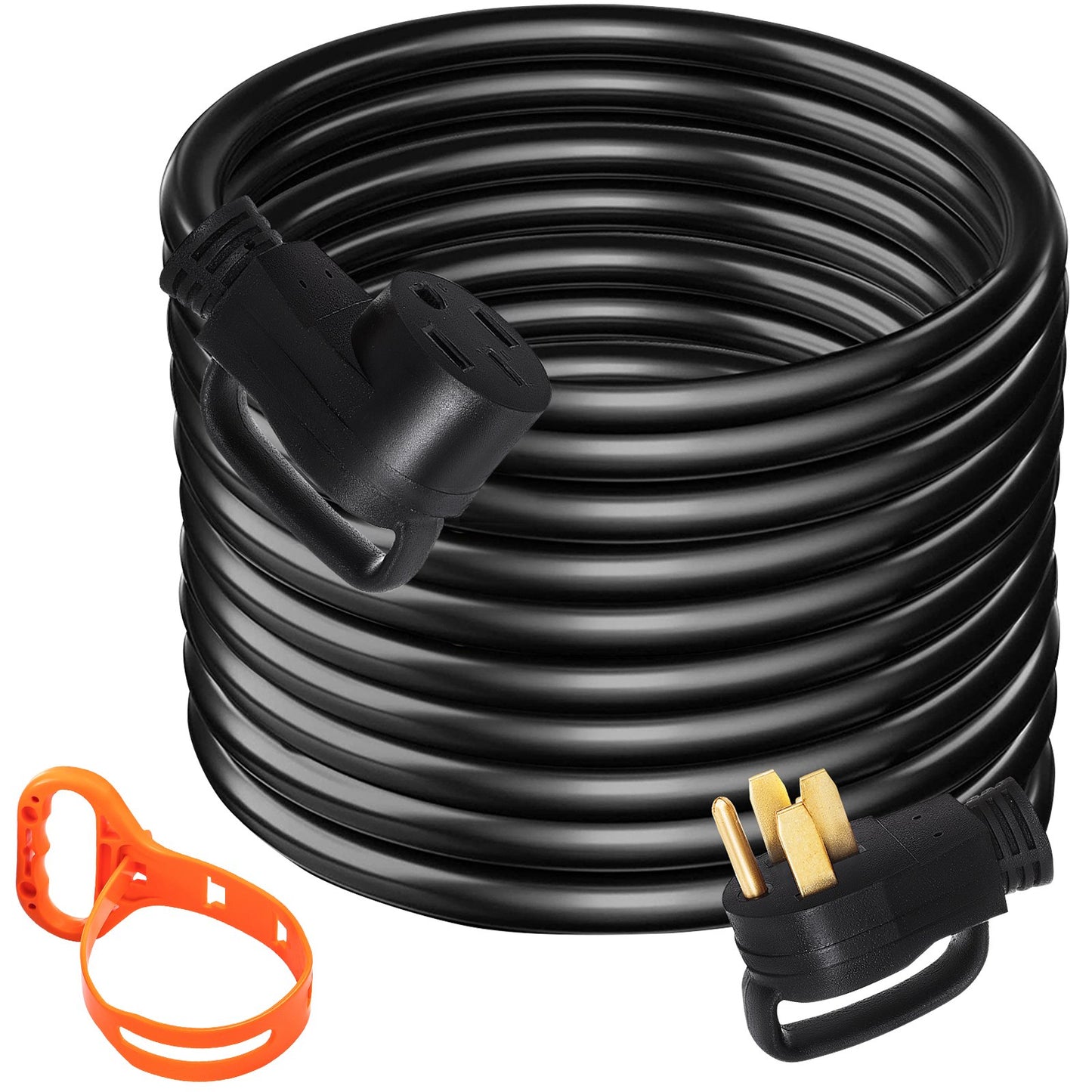 36Ft 50Amp RV Power Extension Cord with Handles - Heavy-Duty Copper Wire